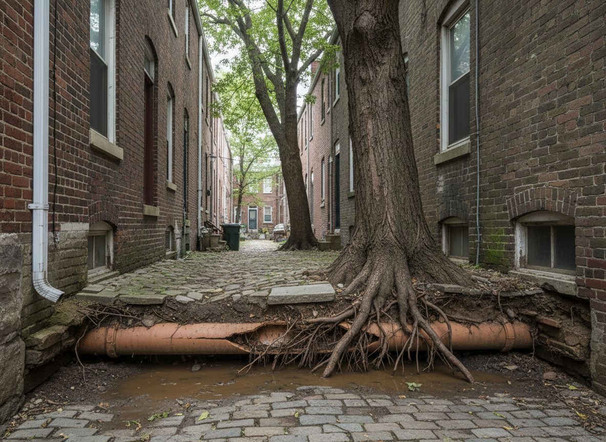 How Tree Roots Affect Sewer Lines in Frankford Row Homes